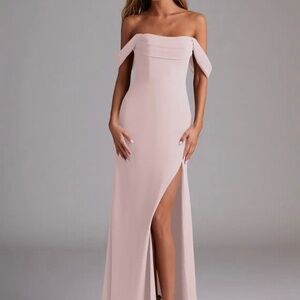 Pink bridesmaid dress